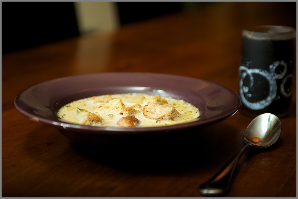 Close Up Potato Leek Soup 2/1/13 WP