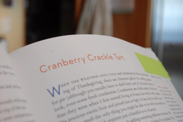 Cranberry Crackle Tart